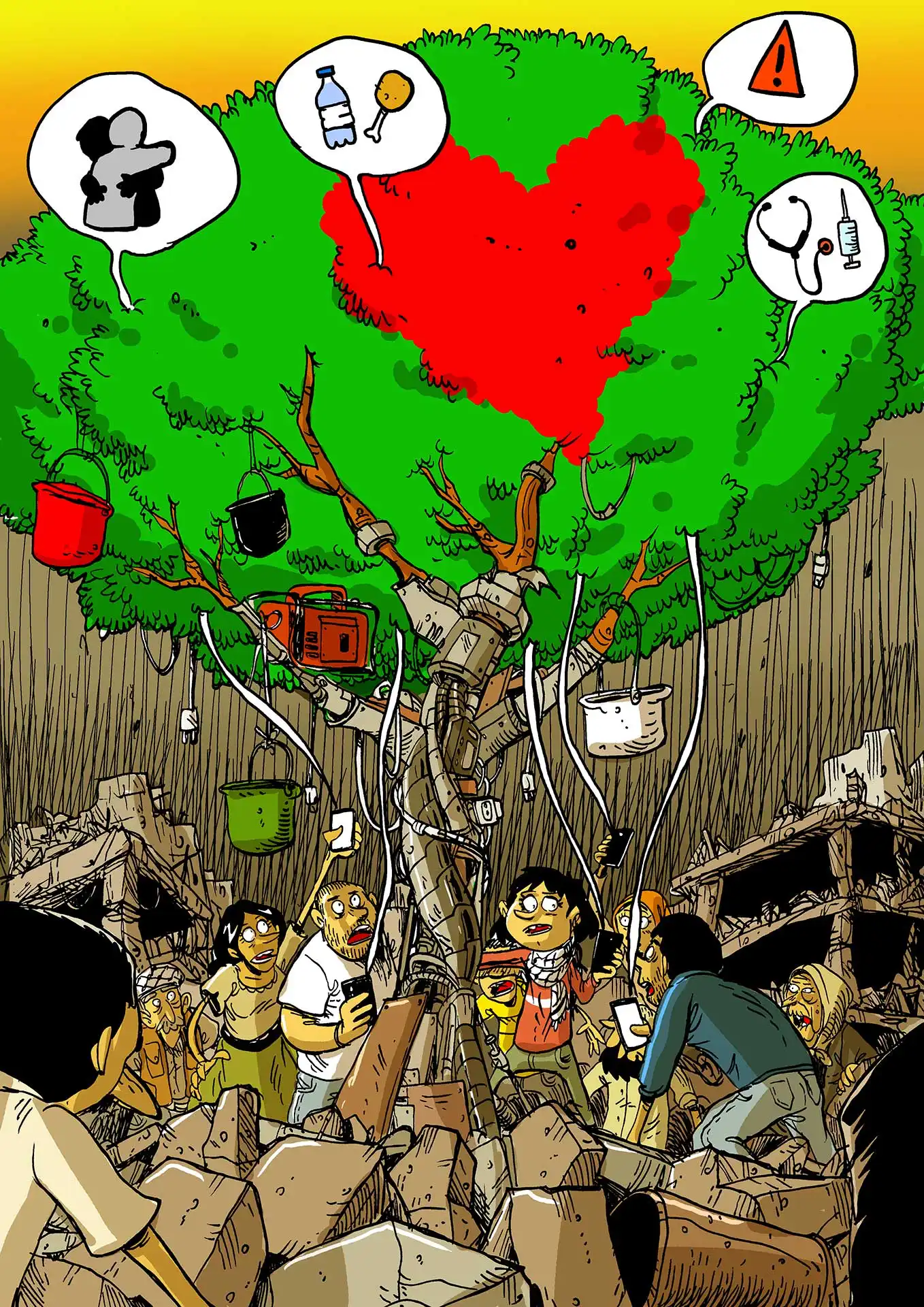 GAZAWEB_ZEROCALCARE immagine per campagna Dehisheh resiste